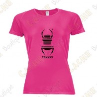 T-Shirt technique trackable "Travel Bug" Femme - Noir