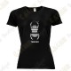 Trackable "Travel Bug" technical T-shirt for Women - Black