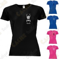 Camiseta técnica trackable con Teamname, Mujer