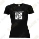 Camiseta técnica con Teamname, Mujer - Negra