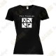 T-Shirt technique avec votre Pseudo, Femme - Noir