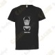 T-shirt técnica trackable "Travel Bug" Criança - Preto