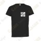 T-shirt técnica trackable "Discover me" Criança - Preto