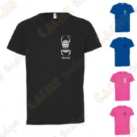 Trackable technical T-shirt with your Teamname, for Kids - Black