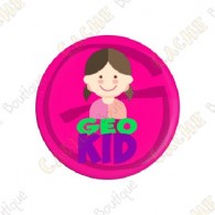 Chapa "Geocaching Addict" Chica