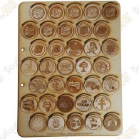 Bandeja para Wood coins - 35 caixas