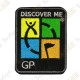 Patch Geocaching trackable - Quadricolor / Preto