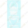 Car TB sticker 8" - White