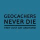 "Geocachers never die" T-shirt for Men