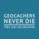 T-Shirt "Geocachers never die" Homme