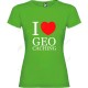 "I love Geocaching" T-shirt for Women