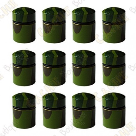 Nano Cache magnética x12 - Camuflagem Verde