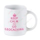 Geocaching white mug - Keep Calm