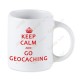 Caneca Geocaching branca - Keep Calm