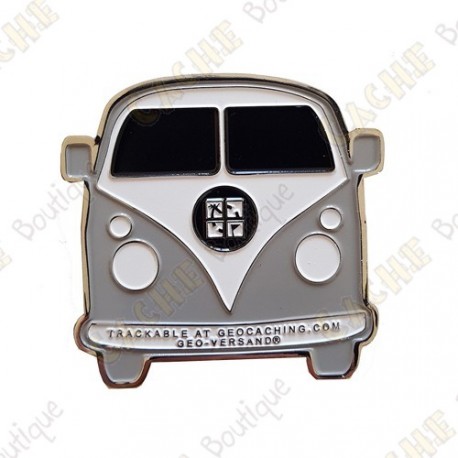 Géocoin "Van VW" - Gris