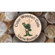 Wood coins Cor personalizados x 100
