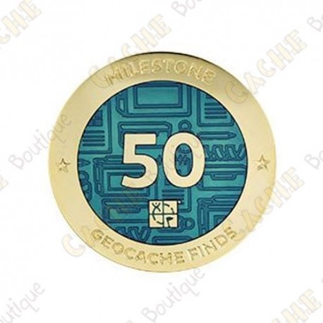 Geocoin "Milestone" - 50 Finds