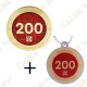 Geocoin + Travel Tag "Milestone" - 200 Finds