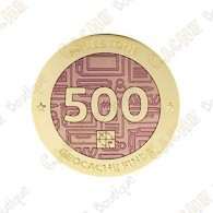 Geocoin + Traveler "Milestone" - 500 Finds