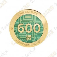 Geocoin + Traveler "Milestone" - 600 Finds