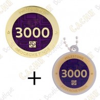 Geocoin + Traveler "Milestone" - 3000 Finds