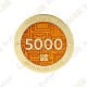 Geocoin + Travel Tag "Milestone" - 5000 Finds