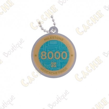 Travel tag "Milestone" - 8000 Finds