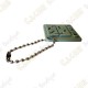 Geocaching logo 3D travel tag - Khaki