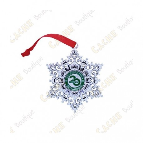 Geocoin "Snowflake Ornament" - 20 Years of Geocaching