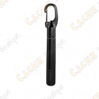 Carabiner pen with LED flashlight