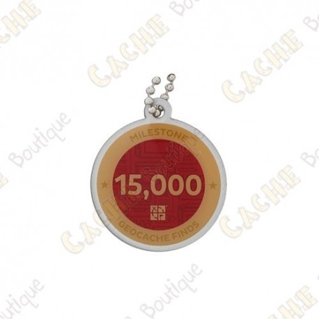 Travel tag "Milestone" - 15 000 Finds