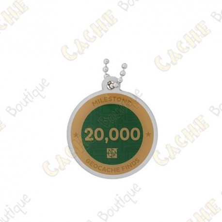 Travel tag "Milestone" - 20 000 Finds