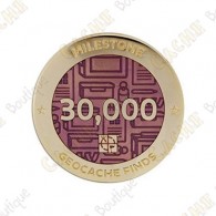 Geocoin + Travel Tag "Milestone" - 30 000 Finds