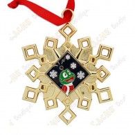 Geocoin "Snowflake ornament" - Signal the Frog®