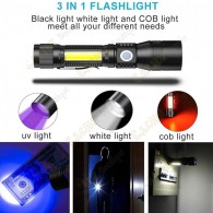 Lampe cree 1000 lumen + UV - Rechargeable