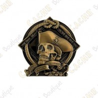 Géocoin "Pirate 2021" - Antique Bronze
