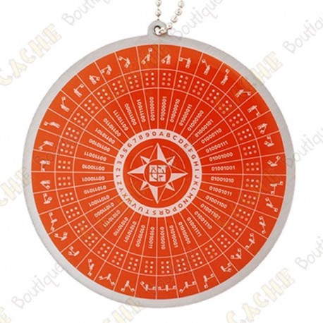 Travel tag "Puzzle Solving" XXL - Orange