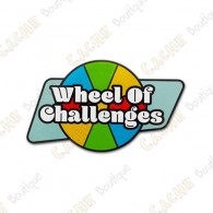 Geocoin "Wheel of Challenges"