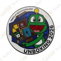 Geocoin "Closing 2025 / Unboxing 2026" + 2 Travel Tags
