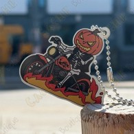 Halloween Cache Buddy Travel Tag - Bad to the Bone