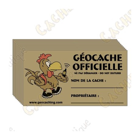 Stickers pour caches 100% francophone x 10