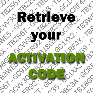 Retrieve your activation code